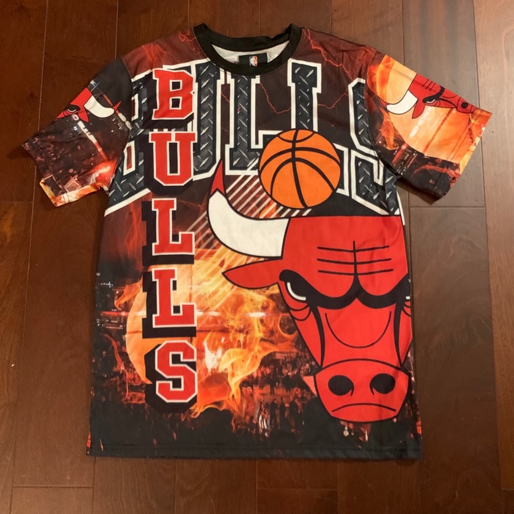 Chicago Bulls Sublimation TShirt Sz S